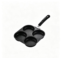 Poêle à petit-déjeuner multi-formes en fonte antiadhésive pour la cuisine domestique, avec grille pour œufs, burgers et steaks, fond en acier inoxydable, pour toute la famille