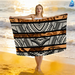 Pareo de Playa con Estampado Polinesio para Mujer, Ligero y Transpirable, para Vacaciones de Verano - Product Image 3