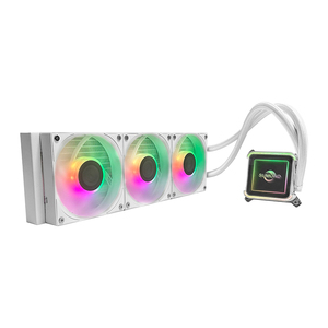 360mm CPU ARGB AIO refrigeratore d'acqua PWM supporto di controllo AM4/AM5/LGA1700 include 3 ventole RGB per un efficiente raffreddamento dei pc da gioco - Product Image 1