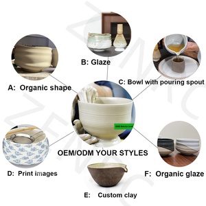 Cuencos de té Matcha ceremonial de tonos tierra de alta calidad Matcha Chawan esmaltado hecho a mano - Product Image 4