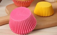 40g de moules à gâteau ronds miniatures en papier imprimé coloré, résistants à la graisse