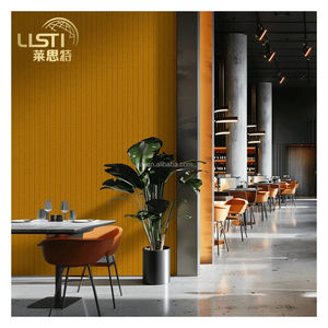 Décoration murale de restaurant Effet 3D Barrière acoustique en feutre 9 mm Autocollants muraux décoratifs adhésifs Panneau mural en forme de V portable - Product Image 6