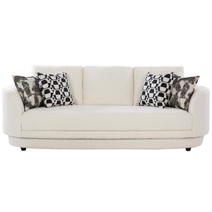 Sofá de 3 Plazas Brescia, Elegante y Moderno, Tapizado en Tela Resistente para Sala de Estar, Disponible a Precio de Fábrica - Product Image 1