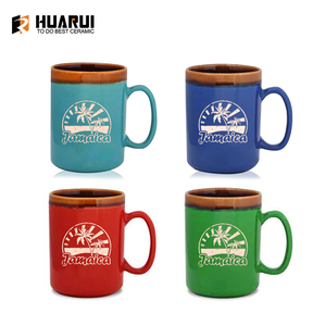 Taza de Cerámica Alta de Diseño Personalizado con Tapa de Silicona, Recuerdo de <span class=keywords><strong>Jamaica</strong></span>, Sin Asa, Tazas de Cerámica para Llevar - Product Image 3