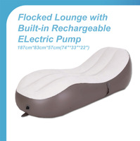 Offre Spéciale Avenli 22347 Salon floqué intérieur extérieur gonflable portable avec pompe électrique rechargeable intégrée