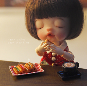 Offre Spéciale Maison De Poupée Miniature Nourriture Cookie Simulation Gâteau <span class=keywords><strong>Dim</strong></span> Sum Décoration Mini En Forme De Confiture Biscuits Casa De Munecas - Product Image 5