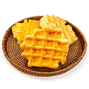 Jouets Squishy Alimentaires GL Waffle : Pain, Beurre, Chocolat, Fromage, Dumplings – Jouet Anti-Stress à Remontée Lente en Mousse à Presser - Product Image 1