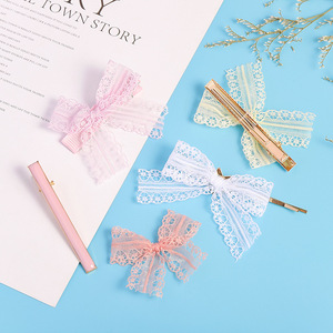 Lace Trim <b>Bow</b> Hair Accessories For Children DIY Clothing Bag Decorations Fall 2023 Yiwu Origin Cloth Material - Product Image 3