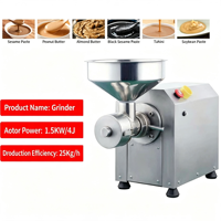 Machine automatique électrique pour broyer les cacahuètes, les pistaches, les fèves de cacao, machine à raffiner le chocolat, machine de transformation des noix
