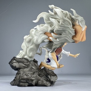 Statuetta One Piece di Nika con Cappotto Rosso e Cappello di Paglia, Modello Anime SD, Ornamento da Collezione, Regalo - Product Image 2