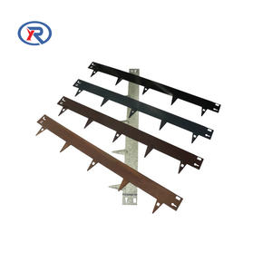 Bordure <span class=keywords><strong>de</strong></span> pelouse moderne en acier Corten, revêtement poudré, hauteur 80 mm, pour aménagement paysager extérieur - Product Image 4