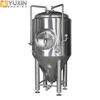 Fermenteur conique de 200l 500l 1000l 2000l 3000l 5000l, réservoir de fermentation de bière, système de fermentation