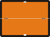 Panneau d'avertissement pliable en aluminium pour marchandises dangereuses, 400*300mm, plaque de signalisation réfléchissante pliable avec verrouillage à charnière