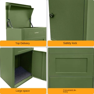 กล่องจดหมายเหล็กชุบสังกะสีแบบปรับแต่งได้กล่องไปรษณีย์ปลอดภัยส่งตรงจากโรงงานสวนกลางแจ้งมีตัวอักษรฟรี - Product Image 3