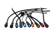 Conector de bicicleta elétrico, 2 3 4 6 5 pinos 7mm para bicicleta elétrica