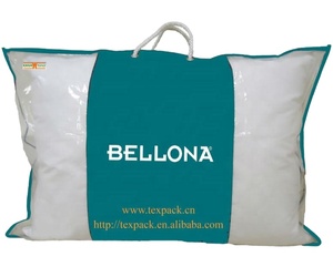Sac robuste en non-tissé pour couverture ou oreiller en bambou avec impression de logo en sérigraphie - Product Image 1