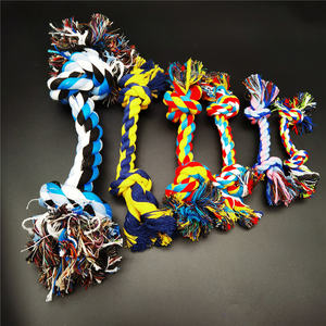 Penjualan laris kustom simpul ganda tali katun Molar hewan peliharaan anjing mainan kunyah kualitas tinggi bisnis & hadiah promosi grosir - Product Image 2