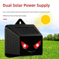 Répulsif Solaire Clignotant Rouge pour Animaux Nuisibles (Cerfs, Oiseaux) – Sans Infrarouge, Utilisation Extérieure Toute Saison