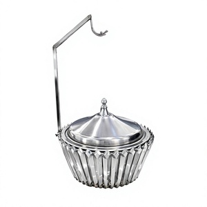 Plat de service en acier inoxydable pour le petit-déjeuner, le buffet, la restauration, les mariages et les événements d'entreprise - Product Image 1