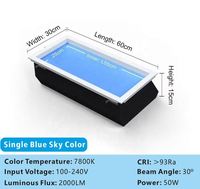 Plafonnier LED intelligent à lumière du soleil artificielle pour intérieur, faux puits de lumière Coelux, panneau lumineux ciel bleu nuageux, moderne, 2200K-10000K