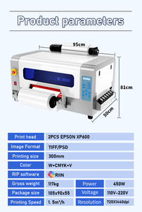 Colorsun Best Selling Double Heads UV DTF Transfer <b>Film</b> Sticker AB <b>Film</b>/UV DTF Printer /crystal Label Printer - Product Image 4