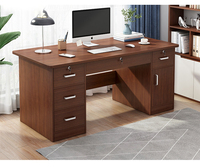 Bureau de direction moderne personnalisable Table d'ordinateur rectangulaire en bois durable pour le jeu Mobilier de bureau personnalisable