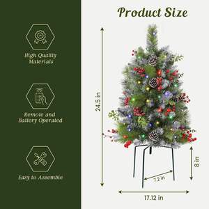 Factory Sales Color <b>Lights</b> Snow Christmas Tree Remote Control Set Christmas Tree Decoration - Product Image 3