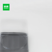 Boîtes d'emballage en plastique de récipient de stockage de gâteau simple de matériaux carrés transparents de haute qualité pour la salade et l'emballage alimentaire