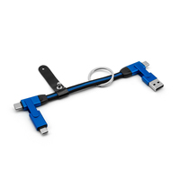 Kabel Data Usb pengisian daya cepat, kabel Data Usb 3A 60W, Gantungan Kunci 4 in 1 untuk Iphone