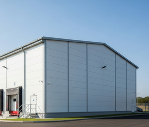 Chambre froide industrielle à structure en acier climatisée, entrepôt préfabriqué isolé, isolation thermique, économie d'énergie - Product Image 1