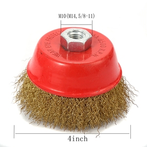 Cepillo de copa de alambre de acero de desbarbado de 3 pulgadas Precio barato para la eliminación de óxido de metal - Product Image 3
