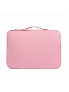 Sacoche pour ordinateur portable en PU grande capacité 14 pouces, personnalisable avec logo, porte-documents de bureau élégant, mallette en cuir fine faite à la main pour homme - Product Image 6