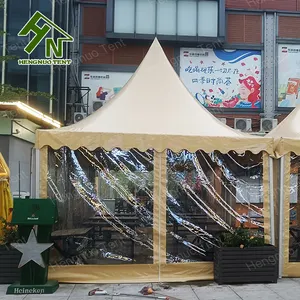 레인 시터 연결 팝업 탑 텐트 4x4m 6x6m 야외 카페 상점 캐노피 텐트 파티 이벤트