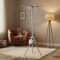 Sèche-linge électrique compact avec minuterie automatique, pliable et portable, machine de séchage ventilée pour la maison