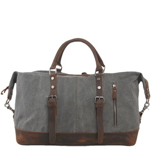 Customized High Quality Vintage Canvas Durable Large Capacity Travel Canvas Tote <strong>Bag</strong> Canvas <strong>Duffle</strong> <strong>Bags</strong> for Men - Product Image 3