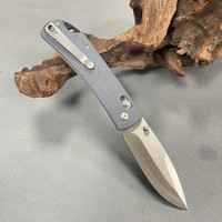TLJX21 CNC meulage 3CR13 acier Satin couteau de poche lame pliante auto-défense outil tactique G10 poignée axe serrure couteau de chasse
