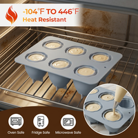 SILIKOLOVE Moule à gâteau rond personnalisé à 6 cavités, moule à gâteau aux fruits, moule à pâtisserie en silicone antiadhésif LFGB Platinum pour la cuisson de gâteaux mousse