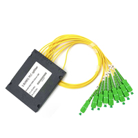 Répartiteur PLC Fibre Optique 1x8 Avec Connecteur SC APC Boîtier Plastique ABS 2.0mm Monomode