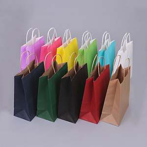 Wholesale High Quality Custom Printing Shopper Paper Bag Paper Bag High Quality Kraft Paper Bags with Handles - Product Image 4