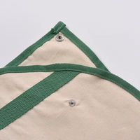 Sacs de vêtement en coton naturel à la mode écologique Sacs de couverture de vêtement non tissés avec fermeture à glissière et bouton