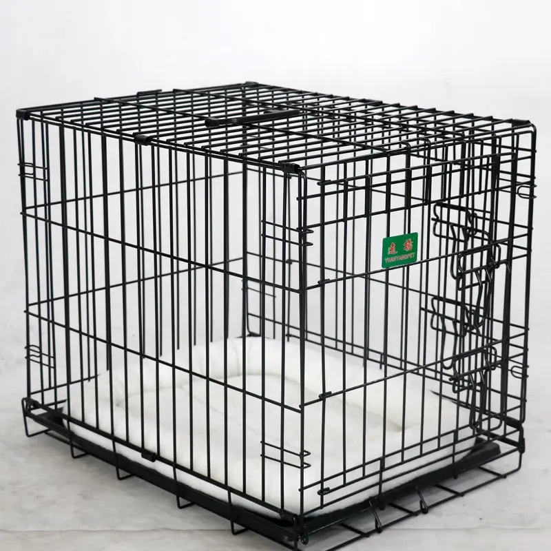 Mobili di lusso eco-friendly metal Pet Dog Cat Cage Indoor Crate House con vassoio in plastica rimovibile