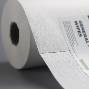 Nhà máy trực tiếp bán buôn tùy chỉnh đục CuộN dùng một lần hội thảo Công Nghiệp Làm Sạch vải bền Polyester dập nổi miễn phí - Product Image 4