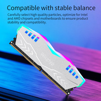 Mémoire RAM UDIMM RGB En Gros 8 Go 16 Go 32 Go DDR4 3200 MHz 3600 MHz pour Ordinateur de Jeu PC