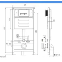 Vente directe d'usine, toilette murale moderne à double chasse d'eau avec réservoir encastré pour usage hôtelier