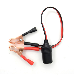 Connecteur de <span class=keywords><strong>prise</strong></span> allume-cigare <span class=keywords><strong>auxiliaire</strong></span> 12V pour <span class=keywords><strong>voiture</strong></span>, adaptateur d'alimentation avec pinces crocodiles pour batterie, rallonge - Product Image 6