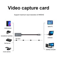 Tarjeta Capturadora de Video HD 4K 60Hz 1080P 60fps, USB 3.0, para Transmisión en Vivo