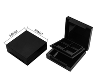 PCR milieuvriendelijke ABS materiaal dubbele laag make-up doos lege oogschaduw blush schaal injectieplastic dozen