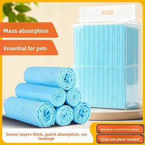 Tapis absorbants pour animaux de compagnie, épais, désodorisants, jetables, imperméables à l'urine, en non-tissé, SAP et pâte de bois, pour chiens, chats, lapins - Product Image 3