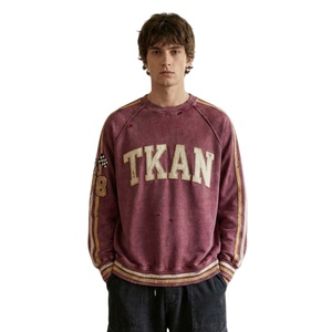 Sudadera con Capucha Personalizada para Hombre, Estilo Urbano Vintage, Lavado Ácido, Proveedor Destacado, Oversize, 100% Algodón, Felpa Francesa, Peso Pesado 260 Gsm - Product Image 1