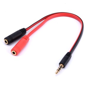 Convertidor de audio de 3,5 mm a divisor RCA dual para micrófono de auriculares con transmisión de sonido de alta calidad - Product Image 4